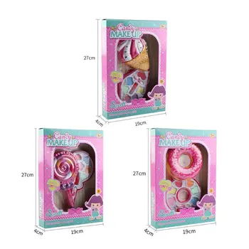 

Safety Tested Non Toxic Kids Washable Makeup Kit Fashion Water-Soluble Cosmetics Toys Set with Ice-Cream Box for Petite Girls