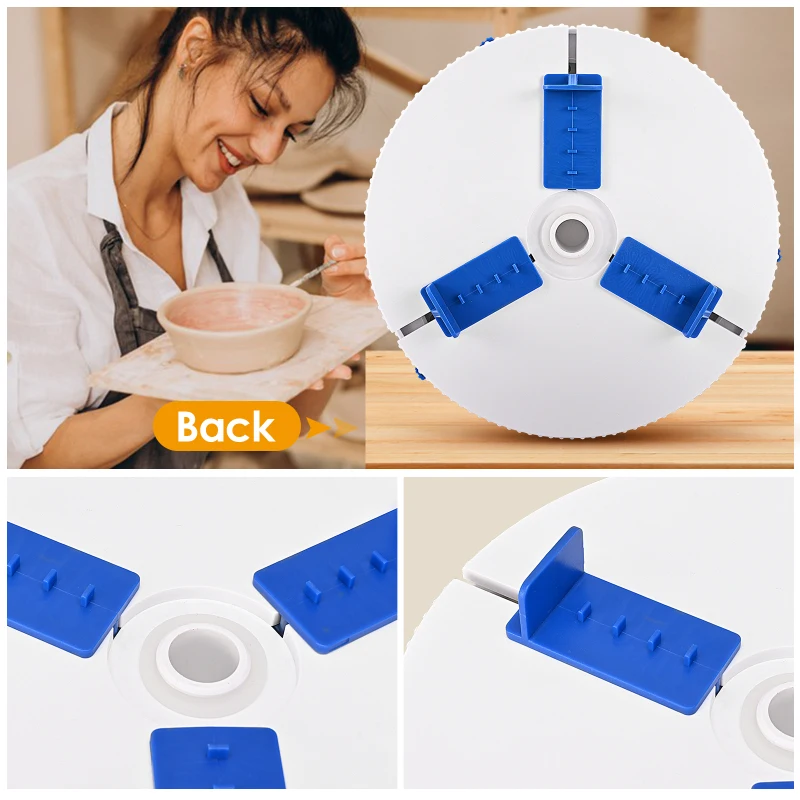 Pottery Wheel Holder Clip Pottery Machine Turntable Polymer Scraping Modelling Repair Tools Wheel Accessories