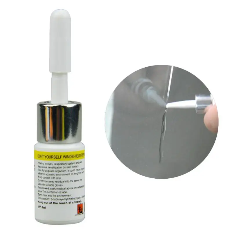 Car Window Glass Repair Tools Curing Glue Windshield Repair Kit Quick Fix Car Cracked Glass Auto Scratch Crack Restore 15ml auto glass repair fluid,windshield repair kit,automotive glass repair