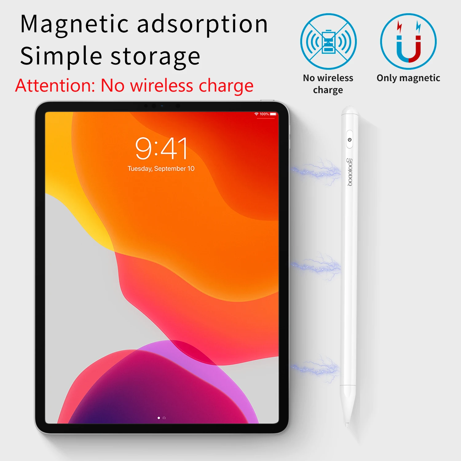 GOOJODOQ для карандаша от Apple 2 для iPad карандаш, стилус, ручка для iPad Pro 11 карандаш Pro 12,9/9,7 Мини-5 с Палм-отказ