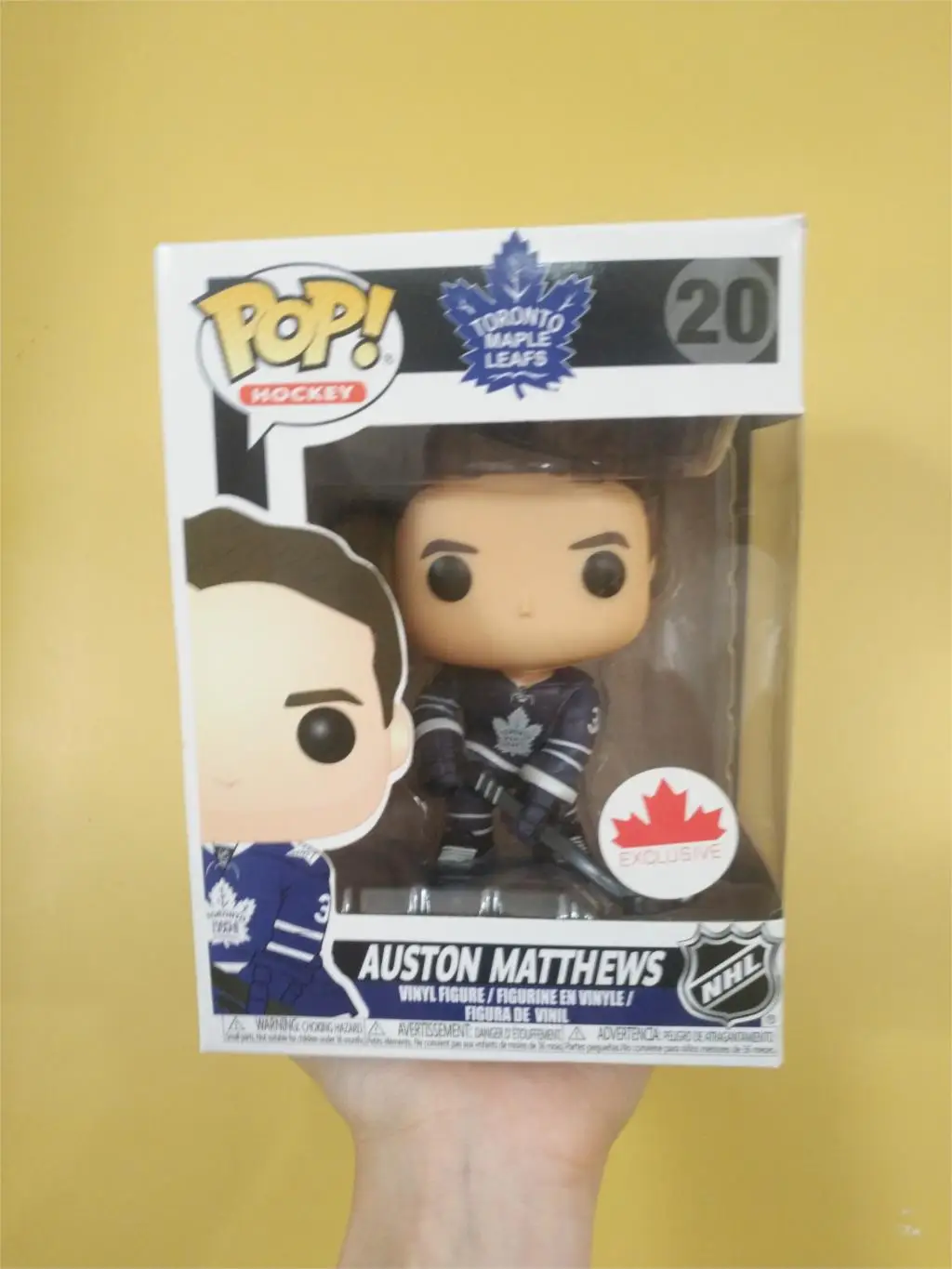 Funko Pop ледяной хоккейный проигрыватель Sidney Crosby& Auston Matthews коллекция фигурок виниловая кукла модель игрушки - Цвет: with retail box