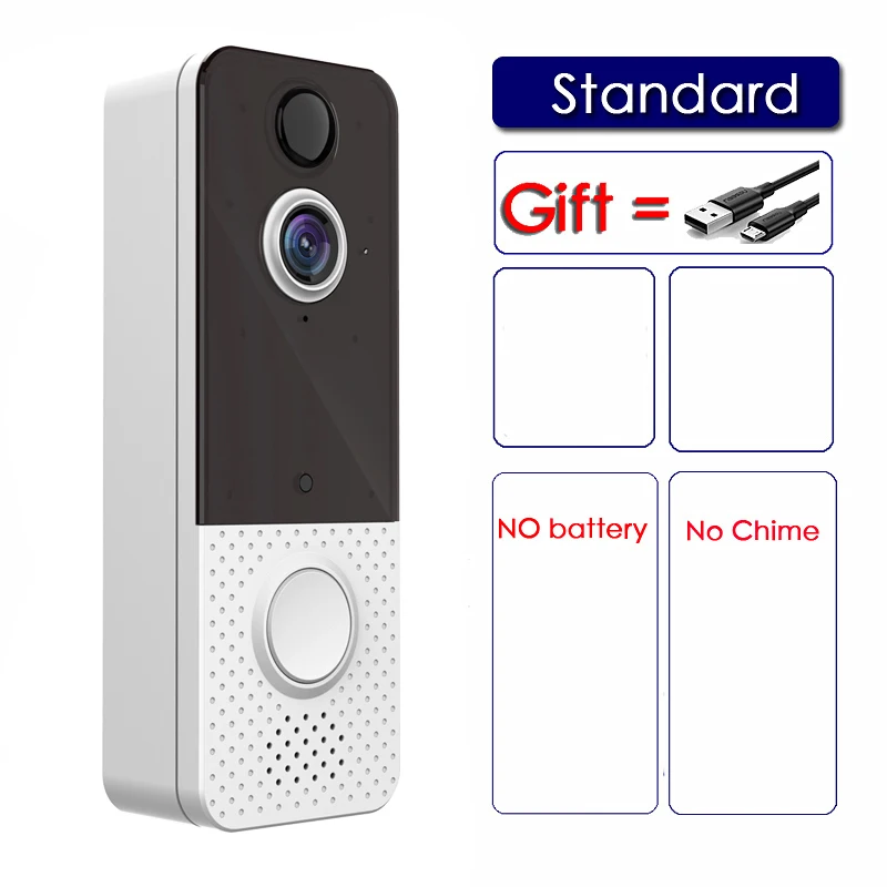 EKEN T8 IP67 Weatherproof Smart Video Doorbell Camera WIFI 1080P Visual Intercom Night Vision IP Door Bell PIR Wireless Cameras 