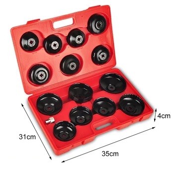 

14pcs Universals Car Oil Filter Wrench Cap Auto Removing Tool Filter Housing Cap 4 Cylinder Non-Slip Hand Tool 2019 New