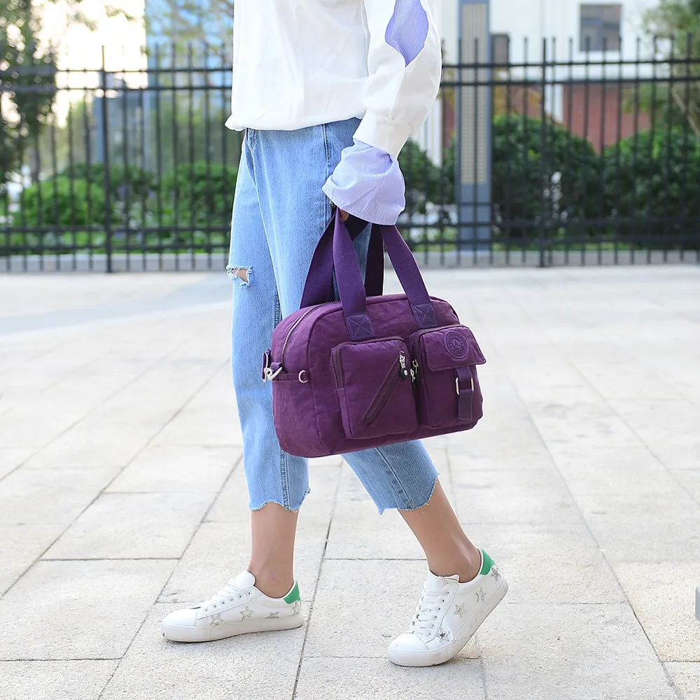 Повседневная сумка через плечо для женщин сумки дизайнерские Bolsa Feminina водонепроницаемые нейлоновые сумки-мессенджеры сумки с цветочным дизайном
