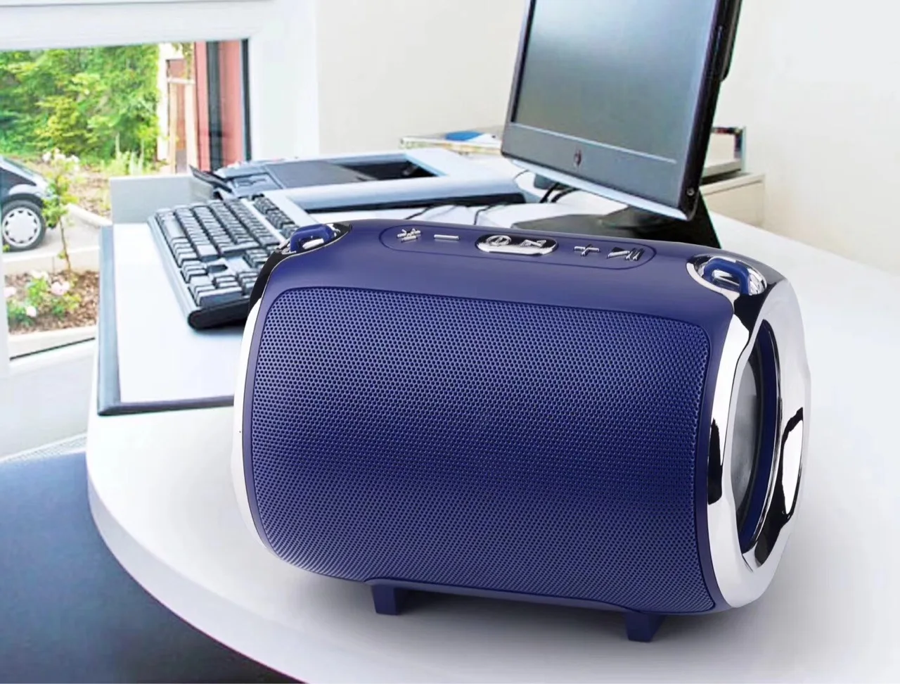 

S518 Bluetooth Speaker Portable Shoulder Strap Portable Card Computer Subwoofer Mini Speaker