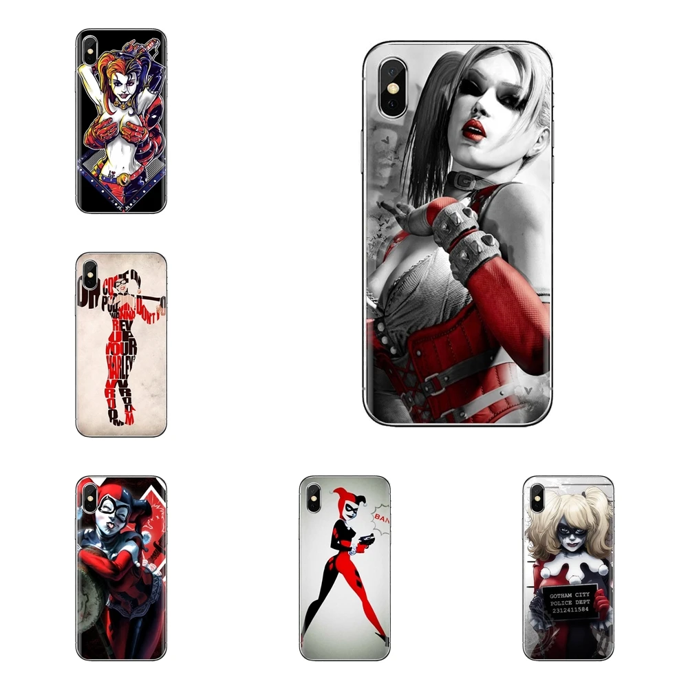 Силиконовый чехол для телефона harley quins joker iPhone XS Max XR X 4 4s 5 5S 5C SE 6 6S 7 8 Plus samsung Galaxy J1 J3 J5
