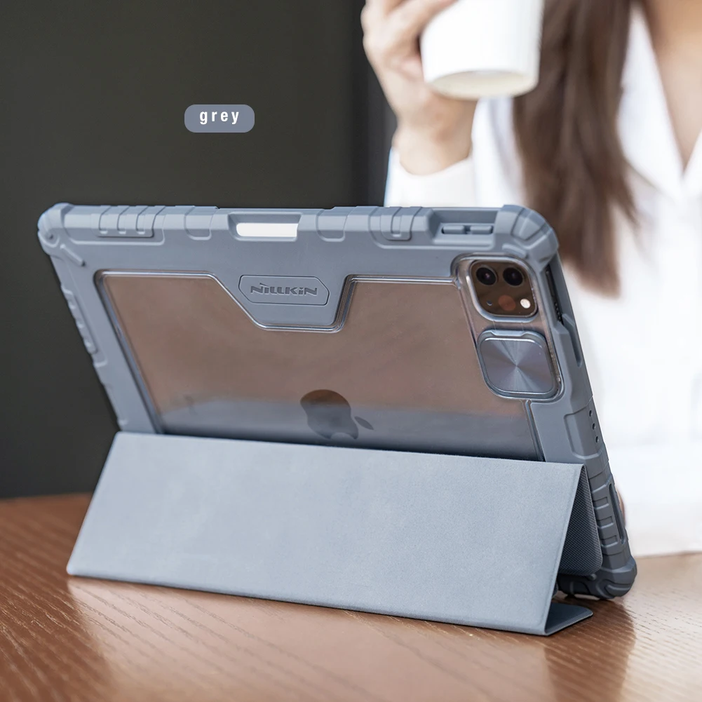 Nillkin-capa Protetora de Celular com Flip Magnético Capa de Couro com Proteção contra Impacto para Apple Ipad Air 10.9 2023 Air Pro 11 2023 - Imagem 2