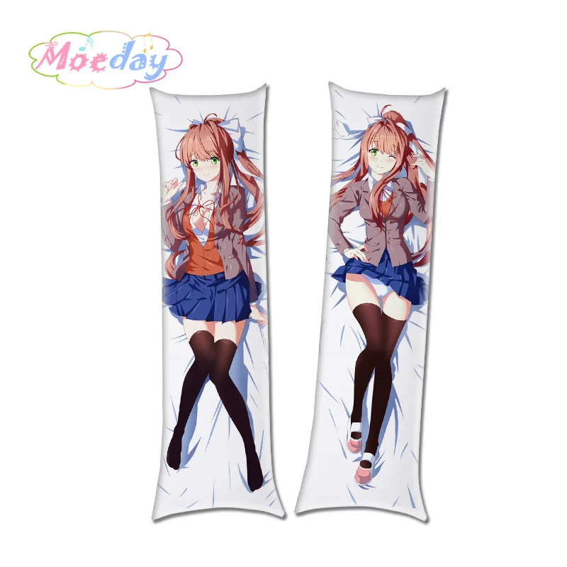 Monika 1 Doki Literature Club Monika Natsuki Sayori Юри обнимающие наволочки - Цвет: Monika 1