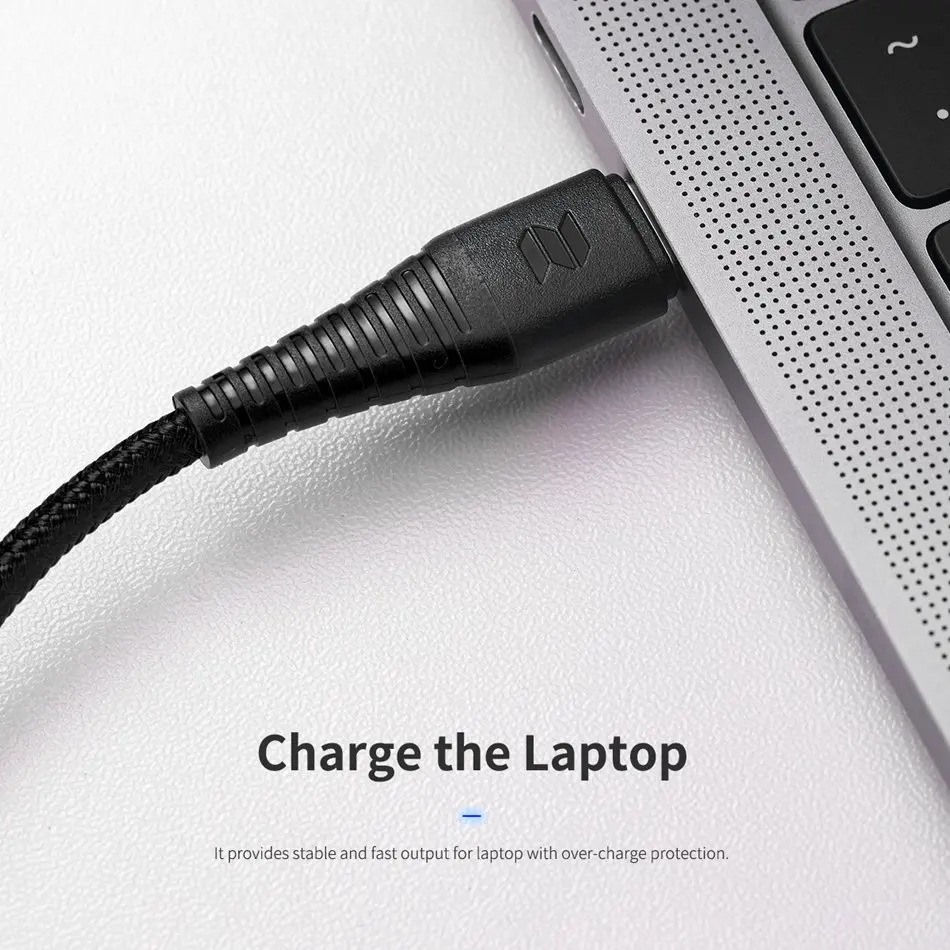 Кабель Rock usb type C-type C для Redmi K20 Note 8 Pro Quick Charge 3,0 Быстрая зарядка кабель type-C для samsung S10 USB-C