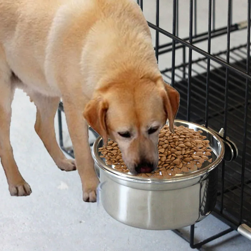 Подвесная миска для кормления миска для воды или еды из нержавеющей стали миска для воды для ящиков клетки собаки Попугай Птица Животные