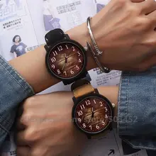 100 Stks/partij Nieuwe Komen Sterrenhemel Vrouwen Lederen Horloge Groothandel Zegarek Damski Unisex Lady Dames Student Man Horloges