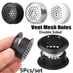 5 pcs Wardrobe Double Sided Mesh Vent Hole Shoe Cabinet Ventilation Cover Furniture Grilles Air Vent Cover