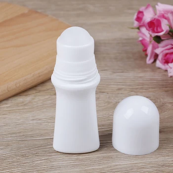 

1/2/5Pcs 30ml Thick cosmetic bottle Plastic Roll on Bottle White Deodorant Container Essential Oil Perfume Rollon Empty Tube