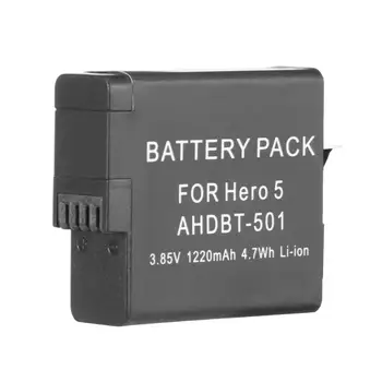 

1220mAh 3.85V Li-ion Battery for GoPro hero 5/6/7 for GoPro Hero 5 BT-501 AHDBT-501 Black Action Sport Camera