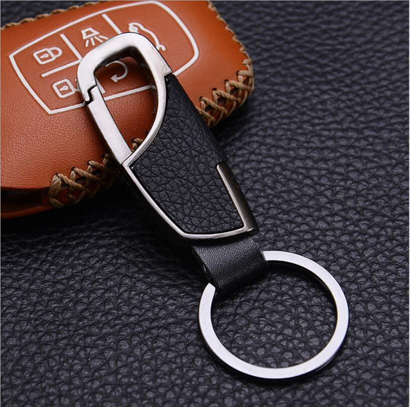 Стильный кожаный для ключа от автомобиля брелок для Лада гранта Xray Vesta для Kia Rio Solaris Creta для гольфа Polo