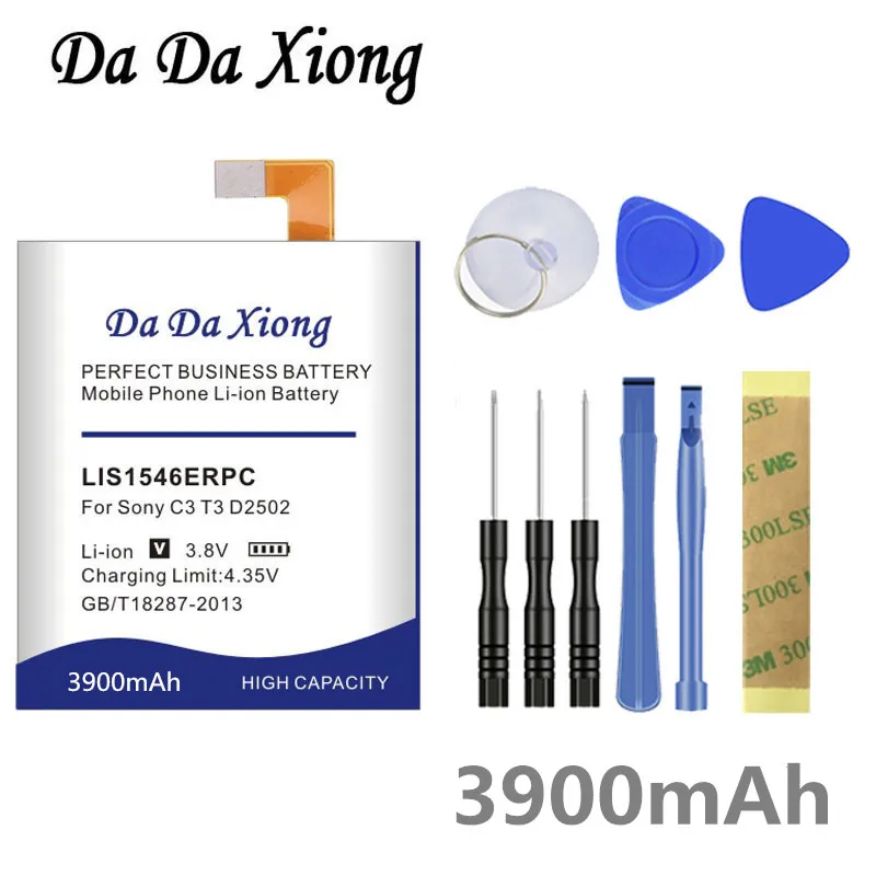 DaDaXiong 3900mAh LIS1546ERPC Battery For Sony Xperia C3 T3 S55T S55U D2502 D2533 M50W D5103 | Мобильные телефоны и