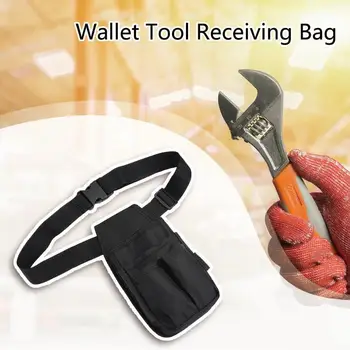 

Polyester Screwdriver Drill Storage Tool Bag Toolkit Waist Pack+Waist Strap 600D Polyester Electric Cordless Drill Holder Waist