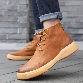 

coturno sapato sport dress botas sale zapatos causal men genuine sapatos leather fashion cuero black de magnum casuales casual