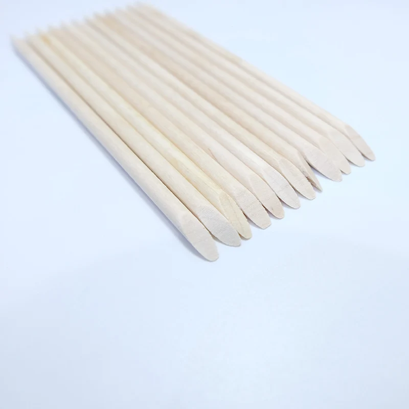 20/50/100pcs Nail Cuticle Pusher Wooden Design Drawing Painting Stick Remover Orange Wood Sticks for Nail Art Tools