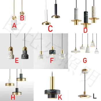 

Nordic marble chandelier modern marble chandelier designer dining room bedroom bedside terrazzo Chandelier