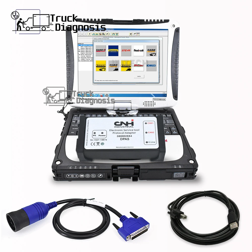 Toughbook cf19 для CNH Est диагностический инструмент с новой голландской чехол для сельского хозяйства диагностический комплект сканер - Цвет: 9.0 cnh est  cf19