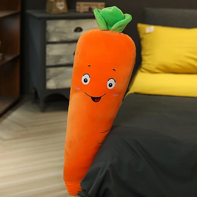 90cm/110cm Cartoon Fruit Smile Carrot Banana Plush Toy Soft Stuffed Animal Unicorn Flamingo Pillow Doll Boyfriend Pillow Gift