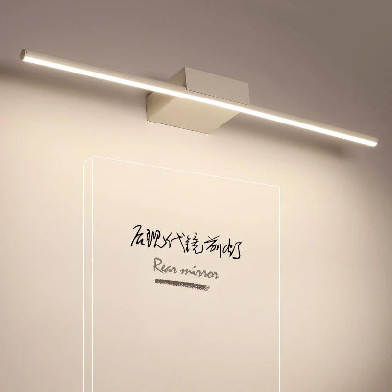 

New Arrival Hot Black/White Led bathroom mirror lights Modern makeup dressing bathroom led mirror lamp 400/600/800/1000/1200mm