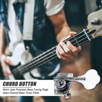 

Durable Electric Bass Tuning Peg Classic Delicate Electric Bass Tuning Peg Vintage Jazz Precision Open Geared Tuner Replacement