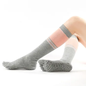 

Full Finger Half Finger Tube Women's Yoga Socks Winter Hot Selling Anti-slip Cotton Fingers Yoga Long Socks Hose