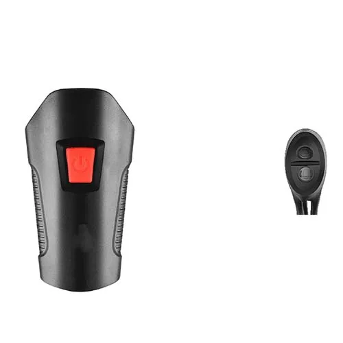 Red Battery Велосипедный фонарь Водонепроницаемый usb зарядка велосипед передний свет фонарик руль велосипедный фонарик для головы рог измеритель скорости ЖК-экран - Цвет: Red Battery
