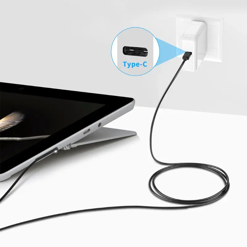 

Type-C Power Charger Pd Fast Charging Cable For Microsoft- Surface Pro 3 4 5 6 7