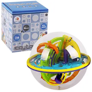 

158 Challenging Levels Magic 3D Maze Ball Interesting Labyrinth Puzzle Game Globe Toys