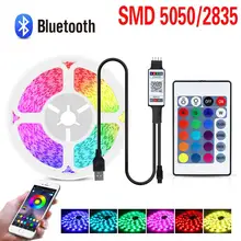 

Bluetooth Led Lights For Room Bedroom Kitchen Flexible Wall Lamp USB DC 12V/5V 5050/2835 RGB TV Backlight Decoration Strip Light