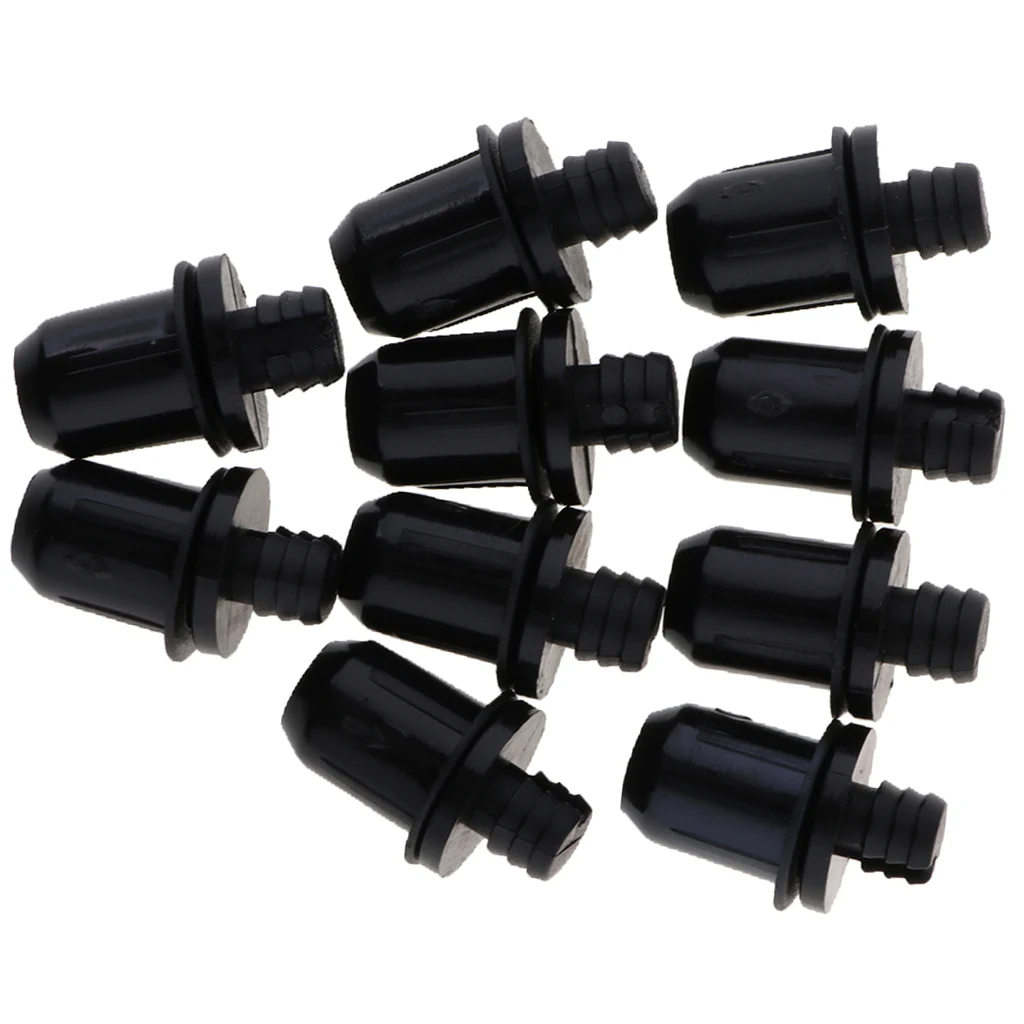 10 Pieces Fastener Rivet Clips Kits, Black Push Pin Rivets for Speaker Mesh Grill Cover # 039