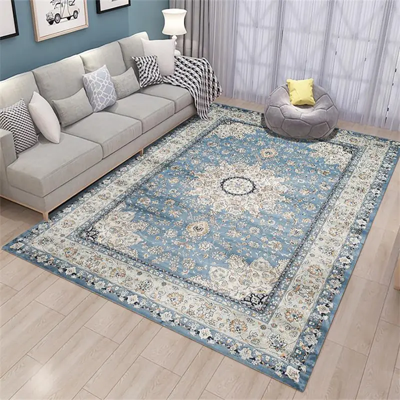 Moroccan Living Room Carpet Home Vintage Rugs for Bedroom American Carpets Sofa Coffee Table Rug Study Ethnic Floor Mat