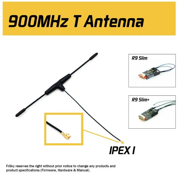 

Original FrSky 900MHz IPEX1 IPEX4 MMCX Connector Antenna for R9M / R9M LITE / R9 MINI / R9 SLIM / Slim+ / R9MM receiver FPV