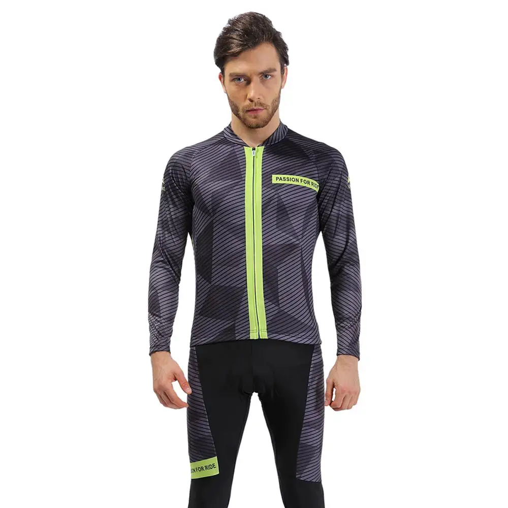 New Men's Winter Cycling Clothing Set Long Sleeve Thermal Fleece Cycling Jersey Set ropa de ciclismo de invierno Keep Warm Kit