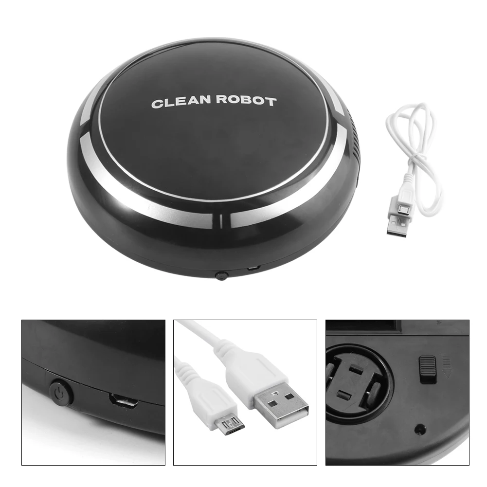 USB Перезаряжаемый умный робот подметатель мини роботизированная машина для