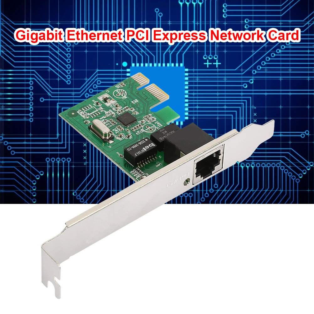 10/100/1000Mbps Gigabit Ethernet PCI Express Network Card PCIe RJ45 LAN Network Adapter for Desktop PC Driver Free