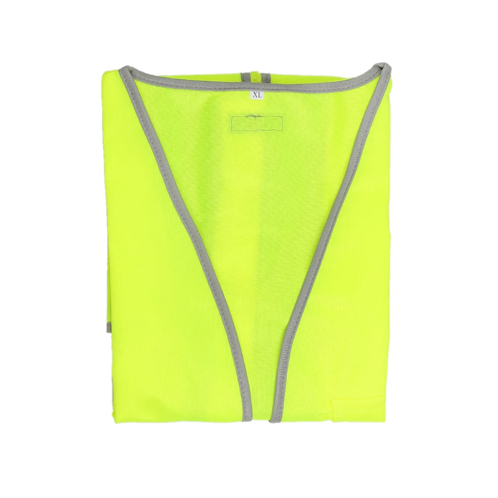 High Visibility Reflective Safety Vest with Pockets Zipper Breathable Mesh Jacket Waistcoat for construction, metro 112x67cm 