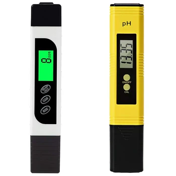 

Digital TDS Meter and PH Meter,Water Quality Tester with Auto Calibration Button,TDS PH EC Temperature 4 In 1 Set,perfect for Ho