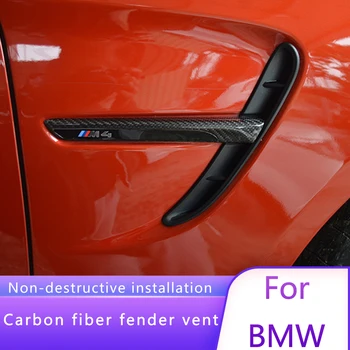 

For BMW F80 M3 F82 M4 Coupe F83 M4 Convertible 2012 - 2017 1 Pair M3 M4 Carbon Fiber Side Fender Cover Trim