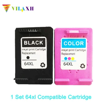 

Vilaxh Compatible Ink Cartridge 64xl Color Black Replacement For HP Envy 6252 6255 7800 7820 7158 7164 7855 7864 Printer