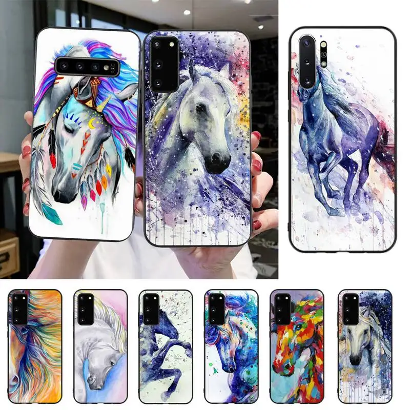 HTXian акварельный чехол для телефона Samsung S20 S10 S8 S9 Plus S7 S6 S5 Note10 Note9 S10lite | Мобильные