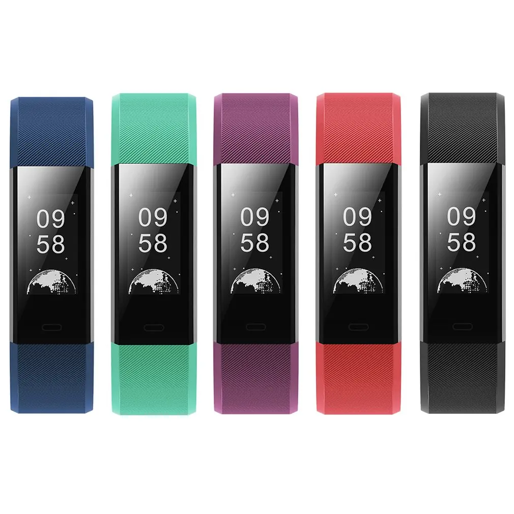 Intelligent Smart Bracelet Watch Color Screen Fitness Tracker IP67 Waterproof Heart Rate Monitor Pedometer Activity Smart Watch