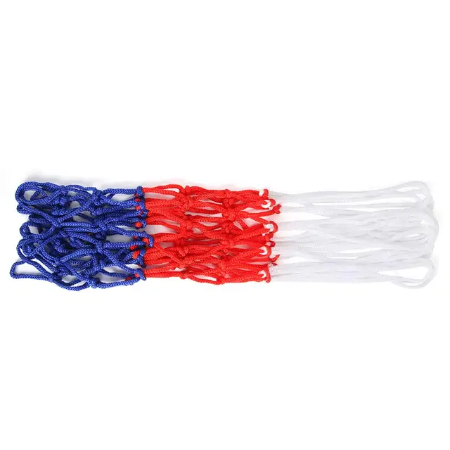 1-5PCS Basketball Net All-Weather Basketball Net Tri-Color Basketball Hoop Net Powered Basketball Hoop Basket Rim Net 6