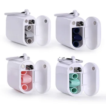 

Reusable Food Grade Silicone Straw Outdoor Portable Foldable Drinking Straw With PP Luxury Carrying Case and Cleaning Brush