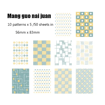 50/60 Sheets Retro Floral Material Paper Decorative Material Paper Journal Scrapbook Planner Kawaii Stationery School Supplies 15 mangguo