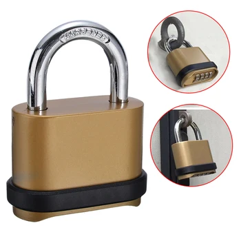 

1 pcs Four Digit Combination Lock Padlock Number Combination Waterproof Password Travel Lock Room Suitcase Hardware Tool