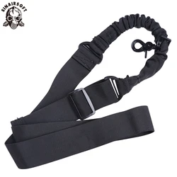 SINAIRSOFT Tactical Military Quick Detach Sling Single Point Rifle Gun Strap Belt Rope Bungee AR Adjustable For Hunting Airsoft